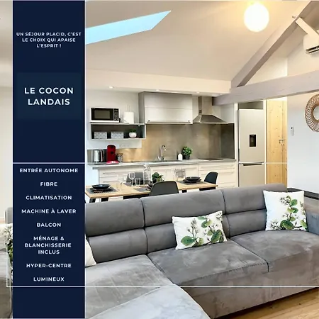 Le Cocon Landais - Clim - Balcon - Central - Spacieux - Lumineux Mont-de-Marsan Exterior photo